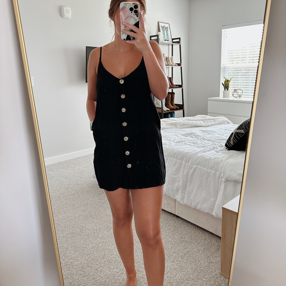 Pink Lily Black Mini Dress